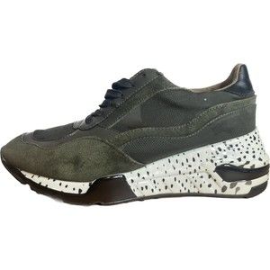 Steve Madden Cliff Sneakers Dark Olive Cow Print | Women's Size 8.5M US